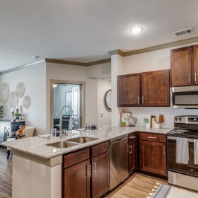 Kitchen kitchen with ample counter-space and modern appliances