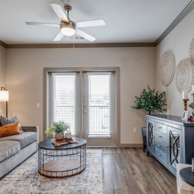 Tennis Courts living room with modern decor