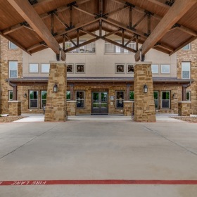 Alders Cross Creek spacious entrance with stone pillars