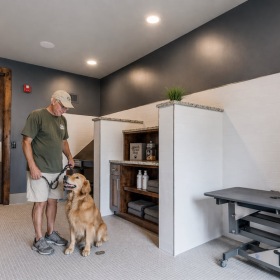 pet spa with wash stations